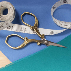 Embroidery Scissors with Decorative Chinese Wing and Cloud Motif Handles Crafts and Art
