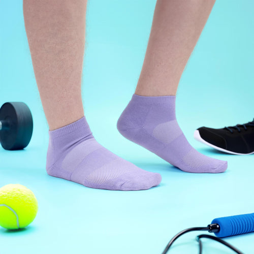 Purple bamboo socks