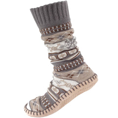 Men's Knit Gripper Slippers