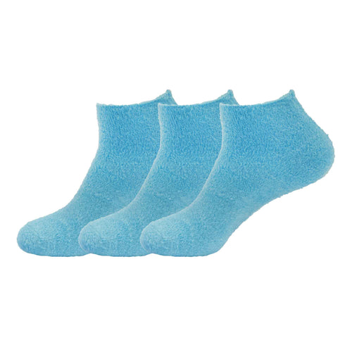 Women's Aloe Infused Fuzzy Nylon Socks: 3 Pairs