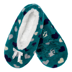 Women's Hearts Stripes Slippers