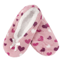 Women's Hearts Stripes Slippers