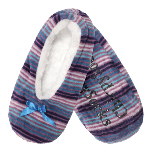 Women's Hearts Stripes Slippers