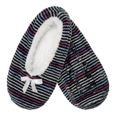 Women's Hearts Stripes Slippers