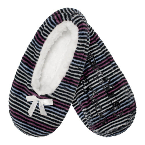 Women's Hearts Stripes Slippers