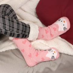 Women's Thermal Fuzzy Animal Socks