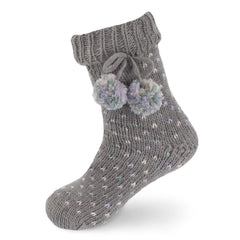 Cabin Fleece-Lined Non-Slip Crew Socks