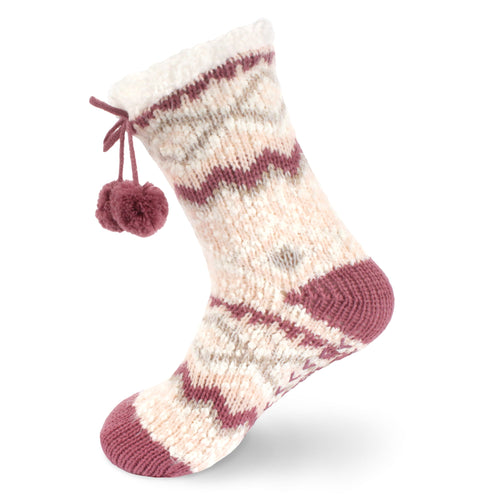 Cabin Fleece-Lined Non-Slip Crew Socks