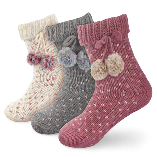 Cabin Fleece-Lined Non-Slip Crew Socks