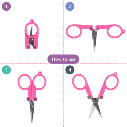 how to use portable travel scissors