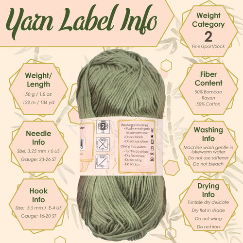 Bamboo Cotton Sport Yarn