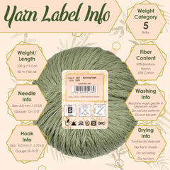Bamboo Cotton Chunky Yarn