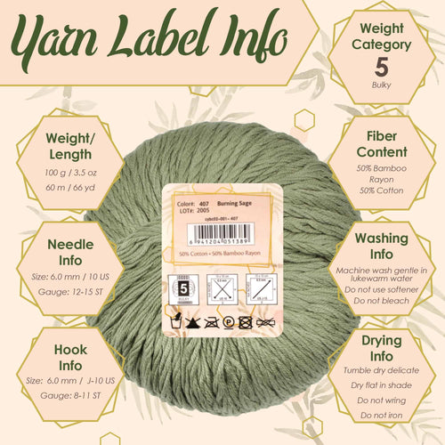 Bamboo Cotton Chunky Yarn