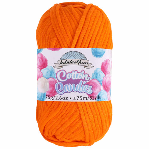 orange cotton blend skein