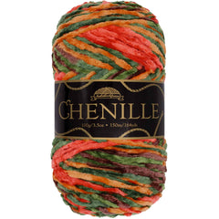 Chenille Yarn Variegated Skeins