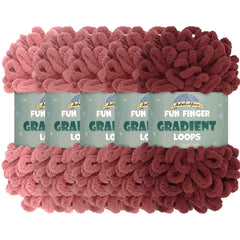 Fun Finger Gradient Loops Yarn
