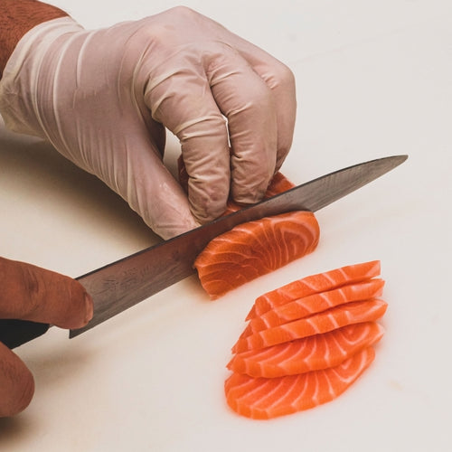 Hammered Blade Black Handle Chef Knife