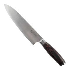 Smooth Blade Black Handle Chef Knife