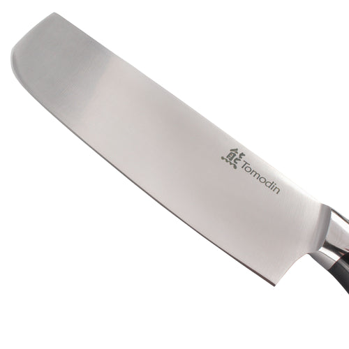 Nakiri Smooth Blade Black Handle Chef Knife