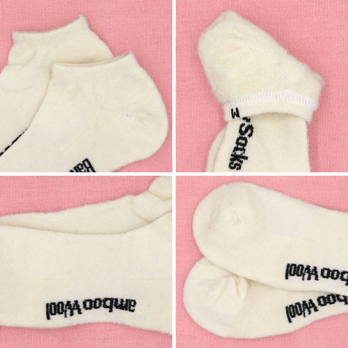 Unisex Bamboo Rayon Wool Blend Athletic Ankle Socks