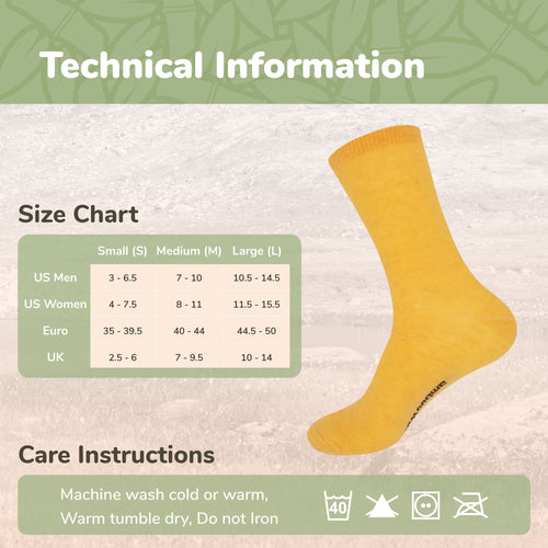Unisex Bamboo Rayon Wool Blend Athletic Crew Socks