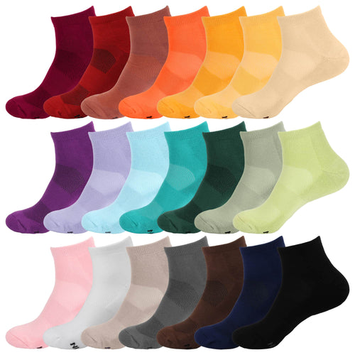 Unisex Quarter Bamboo Athletic Socks