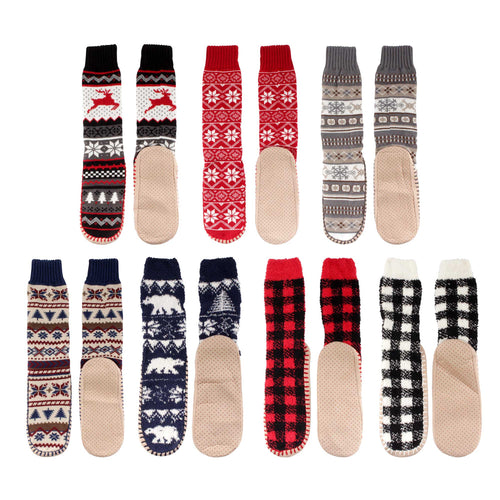 Men's Knit Gripper Slippers