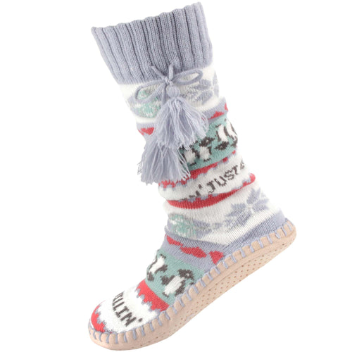 Women's Knit Gripper Slippers