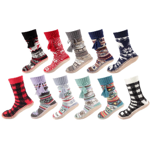 Women's Knit Gripper Slippers