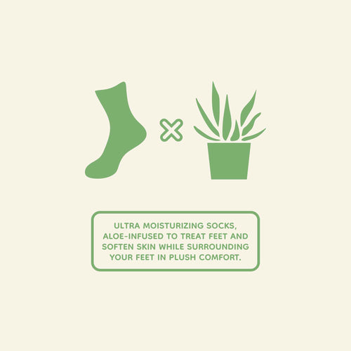 Women's Aloe Infused Fuzzy Nylon Socks: 3 Pairs