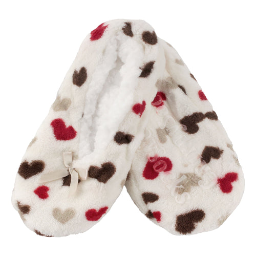 Women's Hearts Stripes Slippers