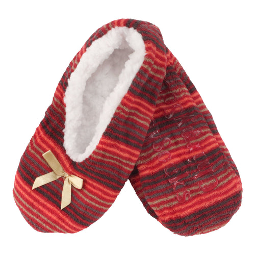 Women's Hearts Stripes Slippers