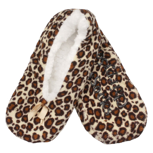 Women's Cheetah Print Slippers