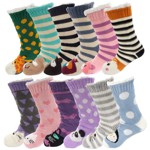 Women's Thermal Fuzzy Animal Socks