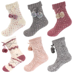 Cabin Fleece-Lined Non-Slip Crew Socks