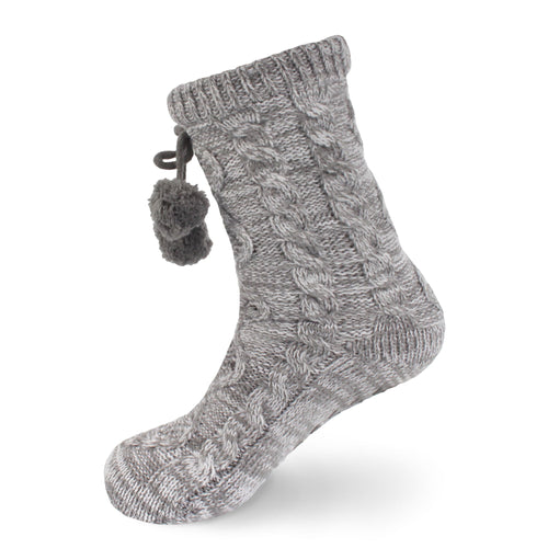 Cabin Fleece-Lined Non-Slip Crew Socks