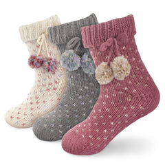 Cabin Fleece-Lined Non-Slip Crew Socks