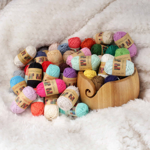 With 80+ colors available in our Cotton Select Yarn Series You are sure to receive the colors you needed for your next project