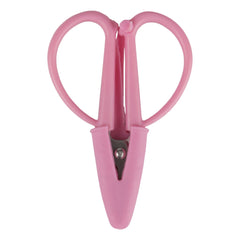 small travel scissors with cover - pink