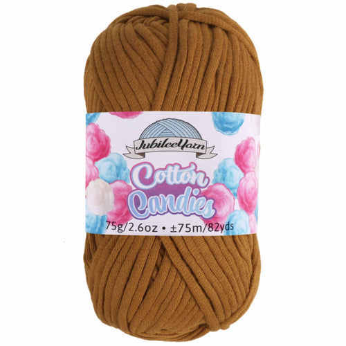 brown cotton blend skein