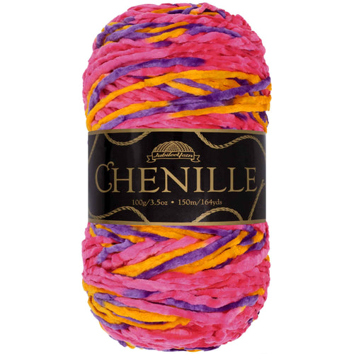 Chenille Yarn Variegated Skeins