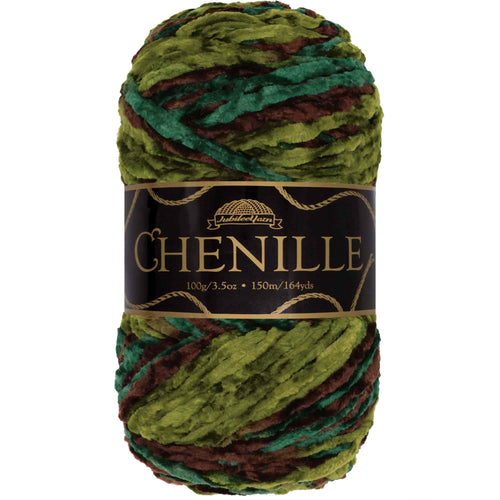 Chenille Yarn Variegated Skeins