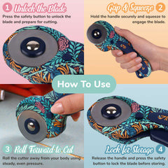 Rotary Rodeo Steel Fabric Scissors
