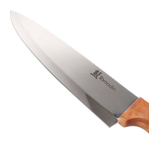 Smooth Blade Oak Handle Chef Knife
