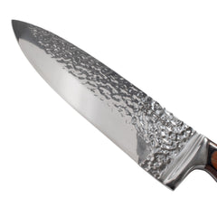 Hammered Blade Walnut Handle Chef Knife