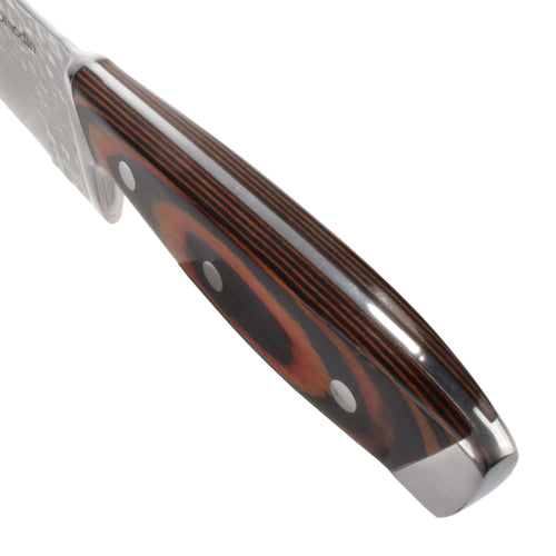 Hammered Blade Walnut Handle Chef Knife