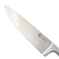 Smooth Blade Silver Handle Chef Knife