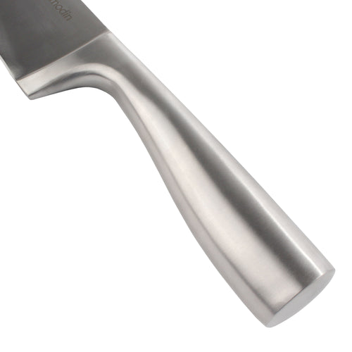 Smooth Blade Silver Handle Chef Knife