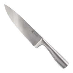 Smooth Blade Silver Handle Chef Knife