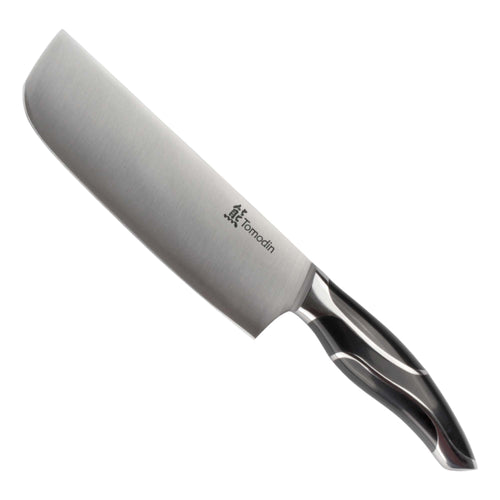 Nakiri Smooth Blade Black Handle Chef Knife